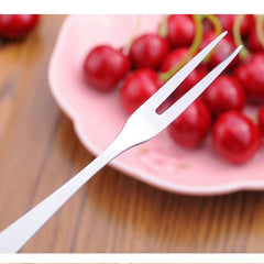 10 PCS Stainless Steel Fruit Fork Creative Environmental Small Fruit Prong, 10 PCS Fruit Fork