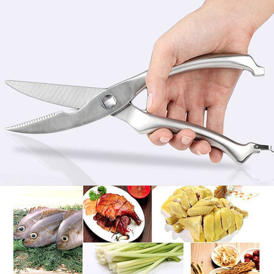 10 inch Kitchen Poultry Fish Chicken Bone Stainless Steel Cutter Cook Gadget Shear, Case Package, Case Package