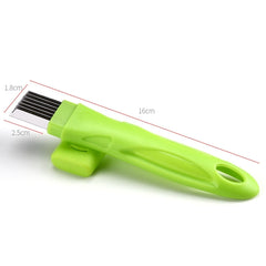 Kitchen Tool Manual Stainless Steel Filate Circle Shape Green Onion Slicer, 16x1.8cm Green