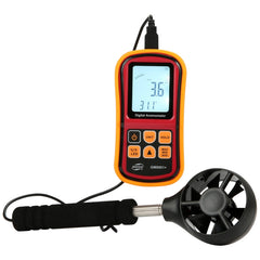 BENETECH GM8901+ High Accuracy Anemometer Wind Speed Gauge Temperature Measure Digital LCD Display Meter Measuring Tool, GM8901+