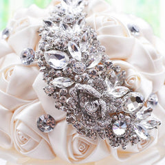 Wedding Holding Flowers Bridal Bouquet Accessories Bridesmaid Rhinestone Party Wedding Decoration Supplies, D445