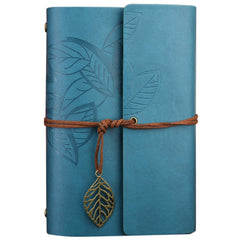 Creative Retro Autumn Leaves Pattern Loose-leaf Travel Diary Notebook, Size: S