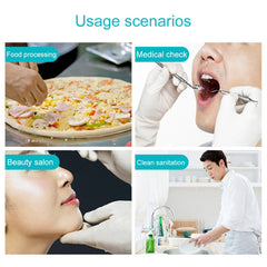 100 PCS Disposable PVC Examination Gloves Household Transparent Touchable Protective Gloves, Size: L, 100 PCS L