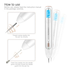 XPREEN XPRE051 Professional Wireless Rechargeable Mole Freckle Dark Spots Tattoo Wart Removal Pen Skin Tag Spot Eraser Pro Beauty Sweep Spot Pen Kit With LED Screen & Spotlight