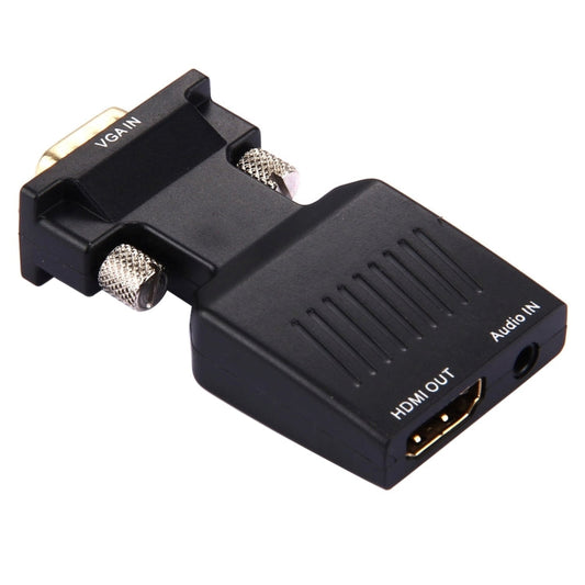 HD 1080P VGA to HDMI + Audio Video Output Converter Adapter for HDTV Monitor Projector
