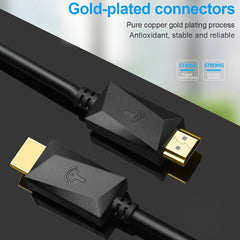 ROCKETEK HDMI01Y-2 HDMI 2.0 4K 30Hz 3D HD Gold-plated Connector HDMI Cable for All HDMI Devices, Length: 2m