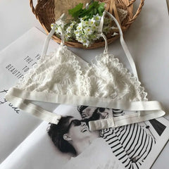 SP&CITY Summer Sexy Lace Tube Top Women Hollow Out Bralette Thin Chest Girl Bras Seamless Transparent Lingerie French Underwear
