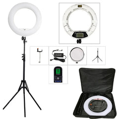 96W Yidoblo FE-480II Dimmable Bi-color Ring Light 480 LED Video Continue Lamp LCD Video lamp Lighting + 2m standing + handbag