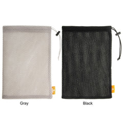 HAWEEL Nylon Mesh Pouch Bag with Stay Cord for up to 9.7 inch Screen iPad and Tablet, Size: 29cm x 19cm(Black)