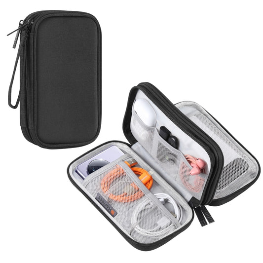 HAWEEL Electronic Organizer Double Layers Storage Bag for Cables, Charger, Power Bank, Phones, Earphones