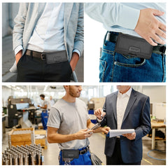 HAWEEL 6.1-6.8 inch Nylon Cloth Phone Belt Clip Horizontal Carrying Pouch with Card Slot