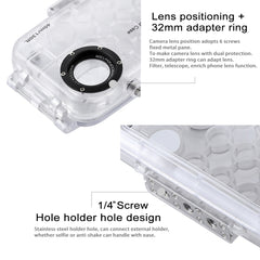 For iPhone X / XS HAWEEL 40m/130ft Diving Case, Photo Video Taking Underwater Housing Cover, For iPhone X
