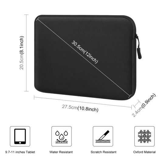 HAWEEL 11 inch Tablet Sleeve Case Zipper Briefcase Bag for 9.7-11.0 inch Tablets