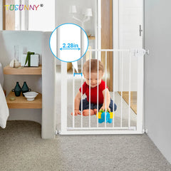 Auto Close Dog Gate for the House Easy Install Pressure Mounted Safety Pet Gates for Doorways