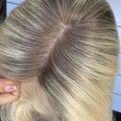 Ready to Ship Factory Hair Unit European Virgin Cuticle 100% European Human Hair Silk Base Topper for Women Hair Toupees