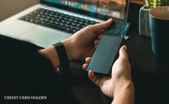 2022 New Card Wallet for Men Credit Card Holder RFID Blocking Pop Up Card Holder Women Minimalist Aluminum Smart Wallet