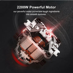 BioloMix Automatic Program Professional Kitchen Smoothie Blender BPA FREE 2L Low-profile Jar Food Mixer Juicer Ice Crusher