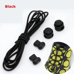 1 Pair 22 Colors Elastic Shoelaces Round Locking No Tie Shoe Laces Kids Adult Quick Lazy Laces Rubber Sneakers Shoelace T1