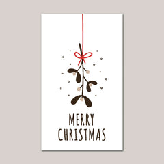 30Pcs Merry Christmas Gift Cards Greeting Card Christmas Tree Stickers Cute Design For 2022 New Year Gift decoration card