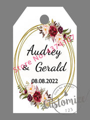 100 pcs/ set Personalised Gift Tags, Gift Tags, Handwritten Kraft Wedding Favour Label Custom