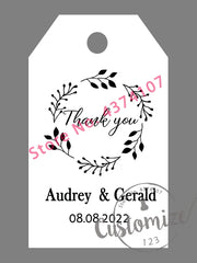 100 pcs/ set Personalised Gift Tags, Gift Tags, Handwritten Kraft Wedding Favour Label Custom