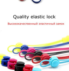 1 Pair 22 Colors Elastic Shoelaces Round Locking No Tie Shoe Laces Kids Adult Quick Lazy Laces Rubber Sneakers Shoelace T1