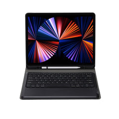 A12B Bluetooth 3.0 Ultra-thin Detachable Bluetooth Keyboard Leather Tablet Case for iPad Air 13 2024 / 2025 / Pro 12.9 inch 2022 / 2021 / 2020 / 2018, with Pen Slot & Holder