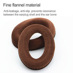 2 PCS For Sennheiser HD515 / HD555 / HD595 / HD598 / HD558 / PC360 Flannel Earphone Cushion Cover Earmuffs Replacement Earpads with Tone Tuning Cotton, Velvet Black, Velvet Brown
