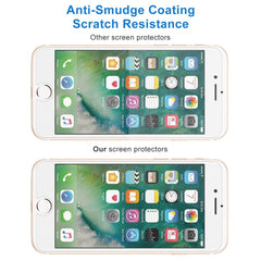 10 PCS for iPhone 8 Plus & iPhone 7 Plus 0.26mm 9H Surface Hardness 2.5D Explosion-proof Tempered Glass Non-full Screen Film