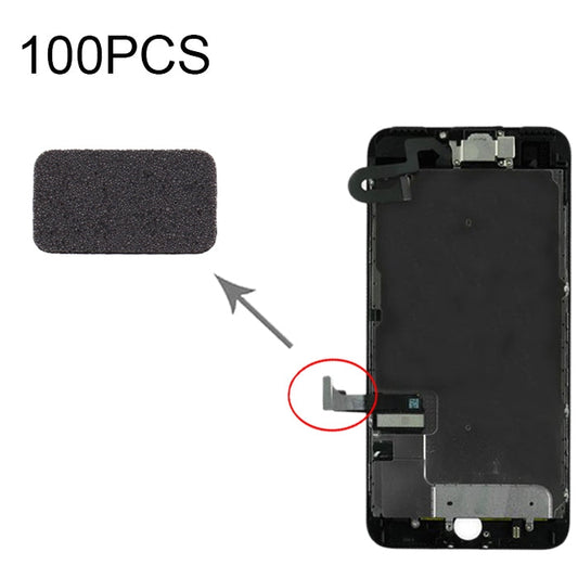 100 PCS LCD Display Flex Cable Cotton Pads for iPhone 7 Plus, For iPhone 7 Plus