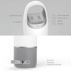 NILLKIN MC3 PRO Portable Wireless Bluetooth V4.2 Bottle Speaker with 3600mAh Power Bank & Colorful LED Light