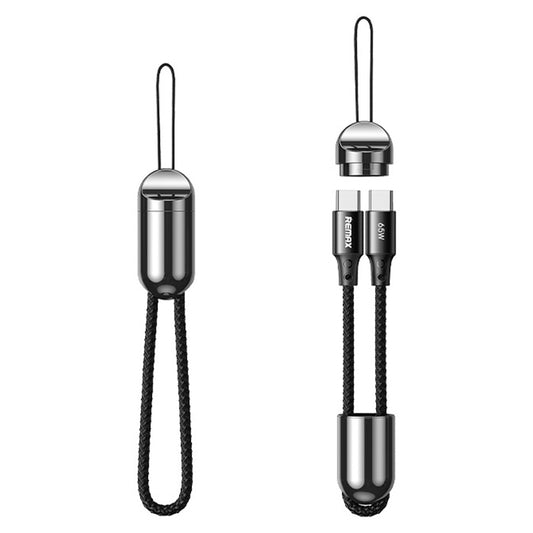 REMAX RC-140a Thor Series 65W USB-C / Type-C to USB-C / Type-C Portable Lanyard Data Cable, Cable Length: 1.2m, USB-C / Type-C to USB-C / Type-C