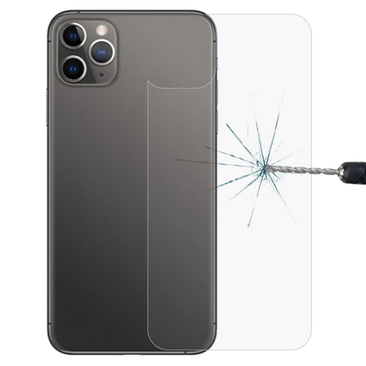 For iPhone 11 Pro Max 9H 2.5D Half - Screen Transparent Mobile Phone Tempered Glass Film Back Film, For iPhone 11 Pro Max (1 PC)