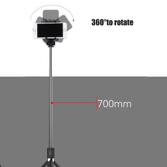 2 in 1 Foldable Bluetooth Shutter Remote Selfie Stick Tripod for iPhone and Android Phones