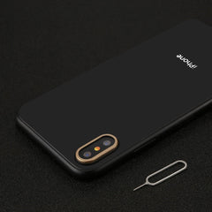 For iPhone X Rear Camera Lens Protection Ring Cover with Tray Eject Tool Needle, CRT-003