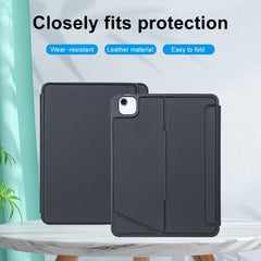 T11-AS For iPad Air 11 2025 / Air 5 / 4 10.9 / Pro 11 2022&2021&2020&2018 Touch Backlight Split Type Bluetooth Keyboard Leather Case, T11-AS