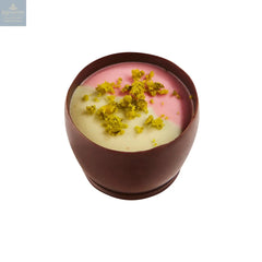 Jane - blackberry ganache with a duo of blackberry and pistachio crème topping 14g