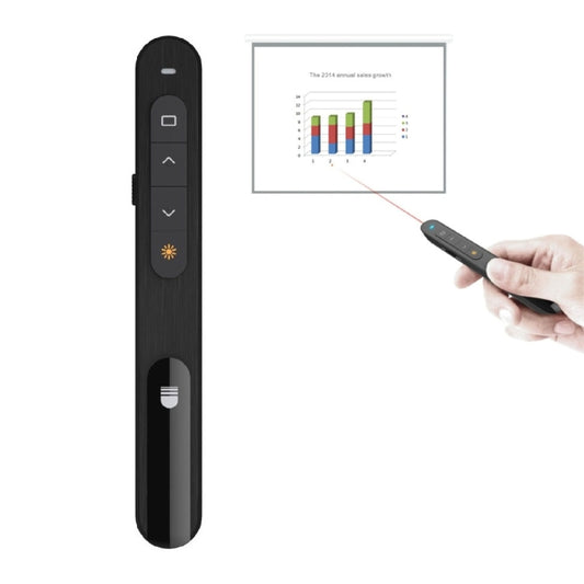 DSIT001 2.4GHz Updated Version Powerpoint Presentation Remote Control Multi-functional Laser Pointer for Multi-media, Control Distance: 100m, DSIT001