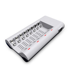 100-240V 8 Slot Battery Charger for AA & AAA Battery, US Plug