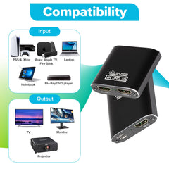 Maplin HDMI Splitter 1 Port In 2 Ports Out 4K Ultra HD @30Hz 10.2Gbps