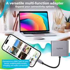 Maplin USB-C Multiport Hub to USB-A 3.1 Gen 1 / HDMI 4K@30Hz / USB-C 87W PD
