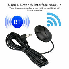 ZJ010MR Mono 2.5mm Angle Head Plug Car Navigation GPS Speaker External Paste Bluetooth Microphone, Length: 3m, 2.5mm