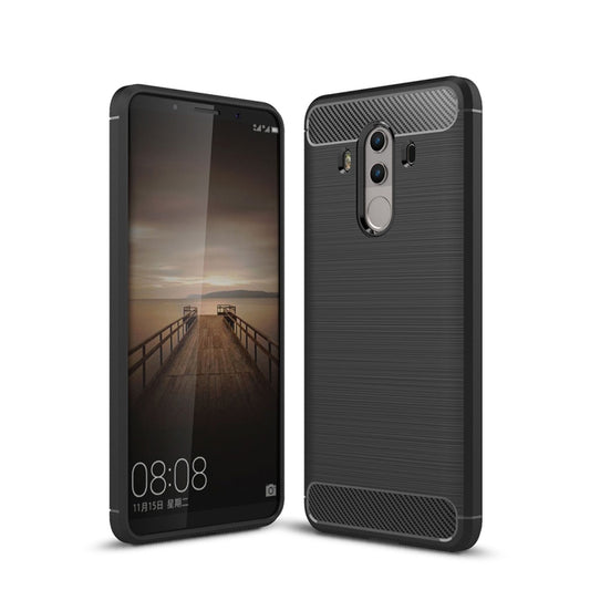 For Huawei Mate 10 Pro Brushed Texture Carbon Fiber Shockproof TPU Rugged Armor Protective Case , For Mate 10 Pro, For Huawei Mate 10 Pro