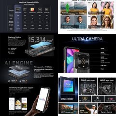 Ulefone Armor 28 Ultra Rugged Phone, 16GB+1TB, Night Vision, 10600mAh, 6.67 inch Android 14 MediaTek Dimensity 9300+ Octa Core, Network: 5G, NFC