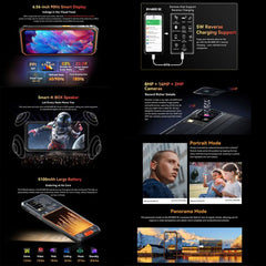 Blackview BV4800 SE Rugged Phone, 4GB+64GB, 6.56 inch Android 15 UMS9320E T615 Octa Core, Network: 4G, OTG, NFC