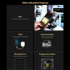 Oukitel WP23 Plus Rugged Phone, 8GB+256GB, 6.52 inch Android 14.0Unisoc T606 Octa-core, NFC, OTG, Network: 4G