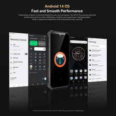 Oukitel WP23 Plus Rugged Phone, 8GB+256GB, 6.52 inch Android 14.0Unisoc T606 Octa-core, NFC, OTG, Network: 4G