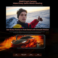 Oukitel WP55 Pro 5G Rugged Phone, 16GB+512GB, 108MP Camera, Fingerprint Identification, 6.6 inch Android 15 MediaTek Dimensity 7025 Octa Core, NFC, OTG, Network: 5G