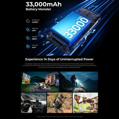 Oukitel WP100 TITAN 5G Projector Rugged Phone, 16GB+512GB, 200MP Camera, Fingerprint Identification, 6.8 inch Android 14 MediaTek Dimensity 7300 Octa Core, NFC, OTG, Network: 5G