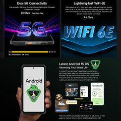 Ulefone Armor 28 Pro Rugged Phone, 16GB+512GB, Night Vision, 10600mAh, 6.67 inch + 1.04 inch Android 15 MediaTek Dimensity 7300 Octa Core, Network: 5G, NFC
